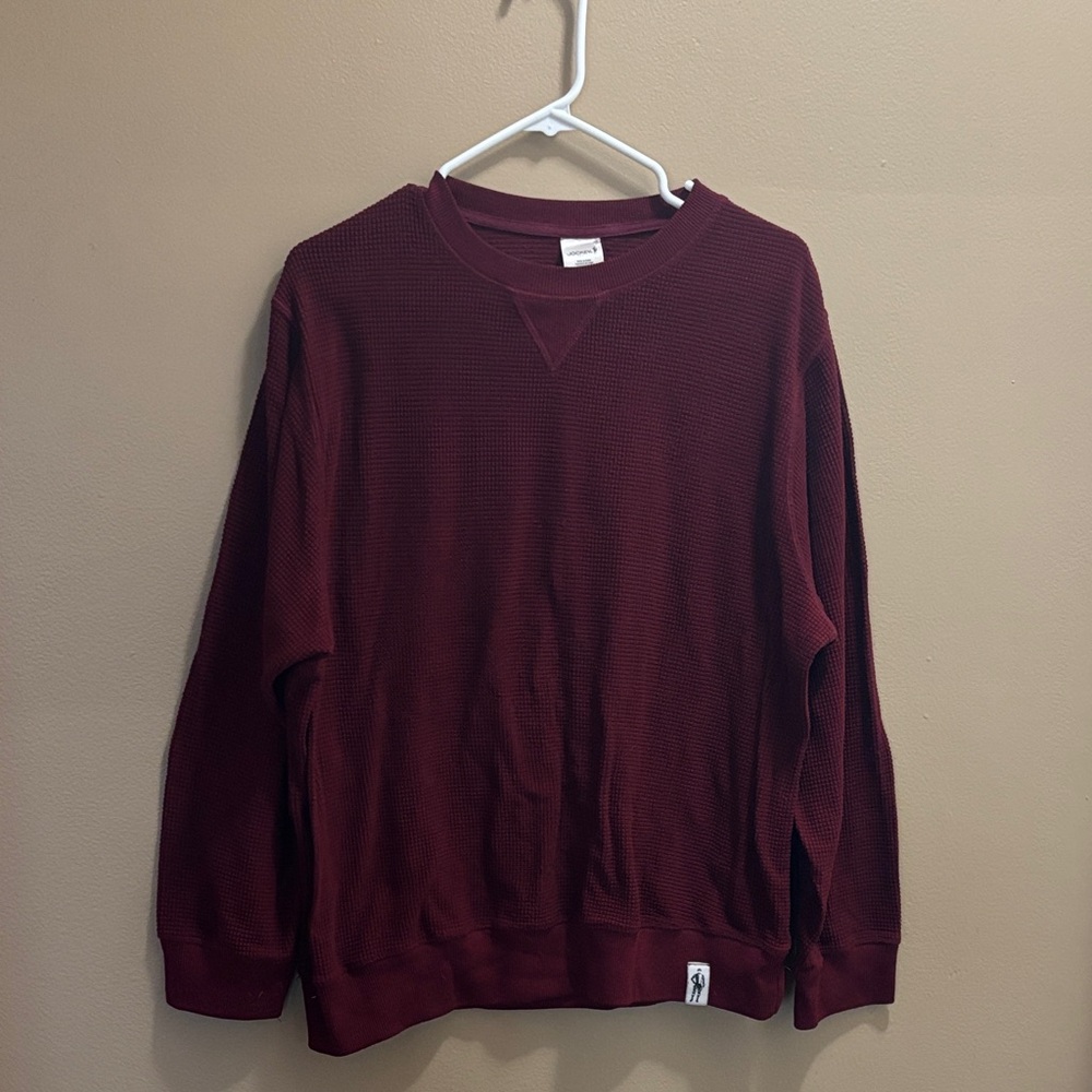 Jockey Men's Deep Red Crewneck Sweater